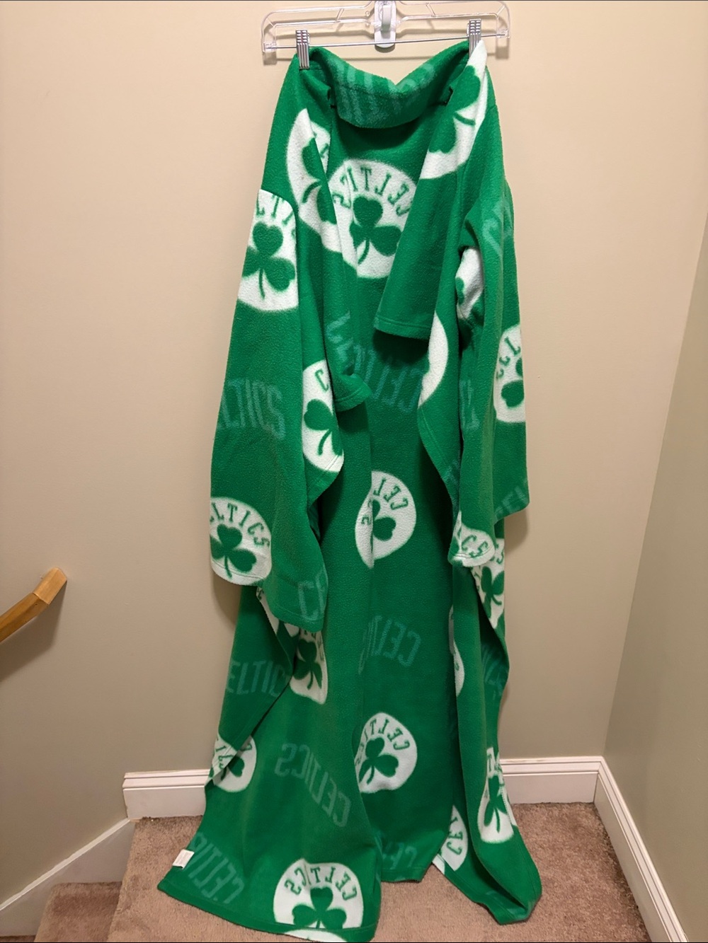 Green Celtics Team Fleece Snuggie